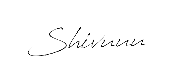 Shivuuu stylish signature style. Best Handwritten Sign (Antro_Vectra) for my name. Handwritten Signature Collection Ideas for my name Shivuuu. Shivuuu signature style 6 images and pictures png