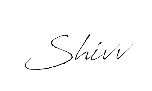 How to make Shivv name signature. Use Antro_Vectra style for creating short signs online. This is the latest handwritten sign. Shivv signature style 6 images and pictures png