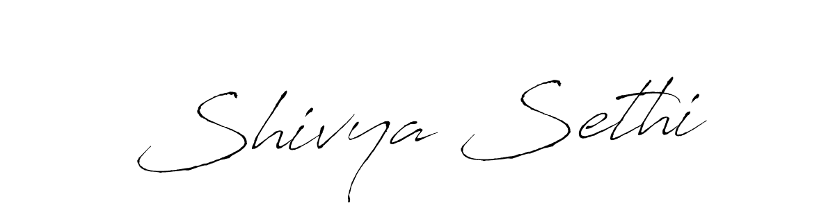 Design your own signature with our free online signature maker. With this signature software, you can create a handwritten (Antro_Vectra) signature for name Shivya Sethi. Shivya Sethi signature style 6 images and pictures png