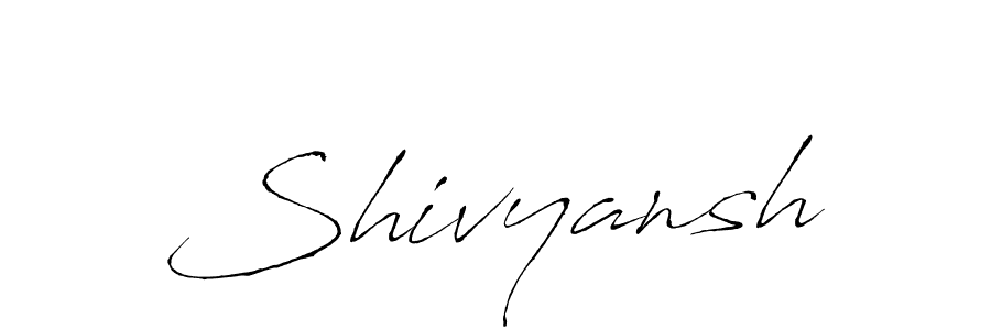 Make a beautiful signature design for name Shivyansh. With this signature (Antro_Vectra) style, you can create a handwritten signature for free. Shivyansh signature style 6 images and pictures png