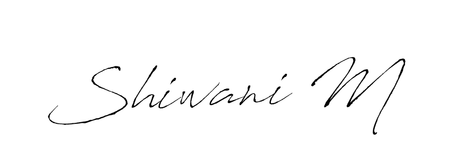 Design your own signature with our free online signature maker. With this signature software, you can create a handwritten (Antro_Vectra) signature for name Shiwani M. Shiwani M signature style 6 images and pictures png
