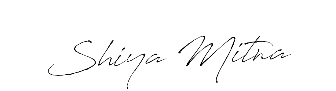 Similarly Antro_Vectra is the best handwritten signature design. Signature creator online .You can use it as an online autograph creator for name Shiya Mitna. Shiya Mitna signature style 6 images and pictures png