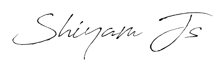 Make your name Shiyam Js memorable on every contract using Antro_Vectra autograph style. Instant transparent background export available. Shiyam Js signature style 6 images and pictures png