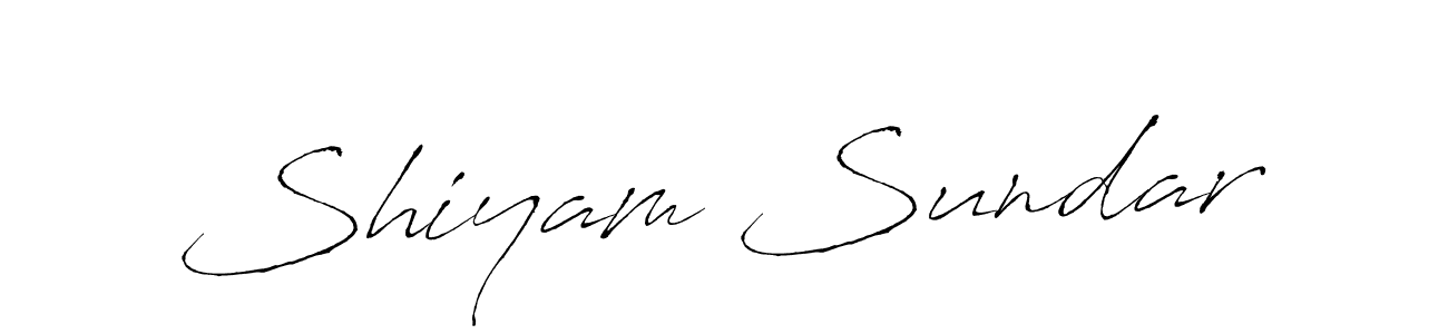 How to make Shiyam Sundar signature? Antro_Vectra is a professional autograph style. Create handwritten signature for Shiyam Sundar name. Shiyam Sundar signature style 6 images and pictures png