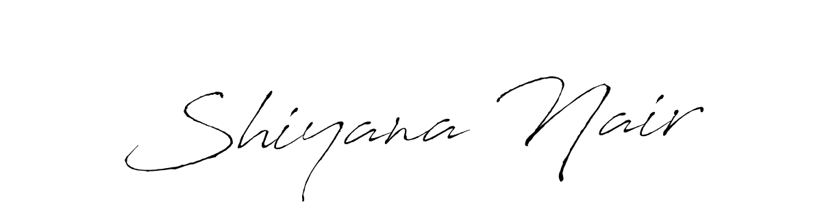 Shiyana Nair stylish signature style. Best Handwritten Sign (Antro_Vectra) for my name. Handwritten Signature Collection Ideas for my name Shiyana Nair. Shiyana Nair signature style 6 images and pictures png