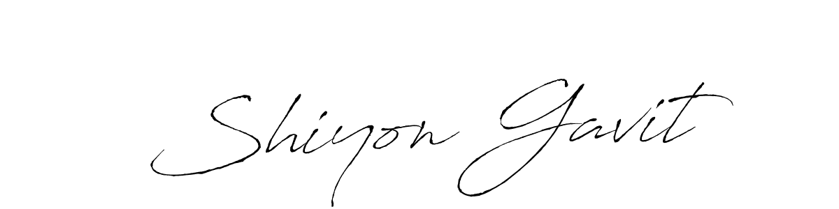 Design your own signature with our free online signature maker. With this signature software, you can create a handwritten (Antro_Vectra) signature for name Shiyon Gavit. Shiyon Gavit signature style 6 images and pictures png