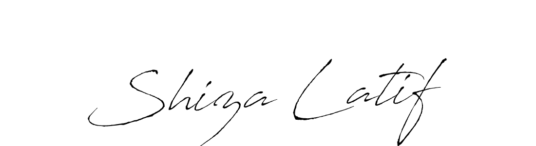 Design your own signature with our free online signature maker. With this signature software, you can create a handwritten (Antro_Vectra) signature for name Shiza Latif. Shiza Latif signature style 6 images and pictures png