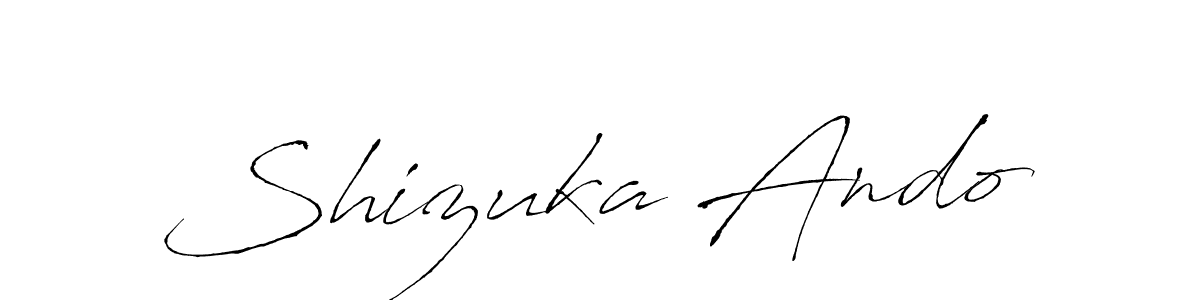 Antro_Vectra is a professional signature style that is perfect for those who want to add a touch of class to their signature. It is also a great choice for those who want to make their signature more unique. Get Shizuka Ando name to fancy signature for free. Shizuka Ando signature style 6 images and pictures png