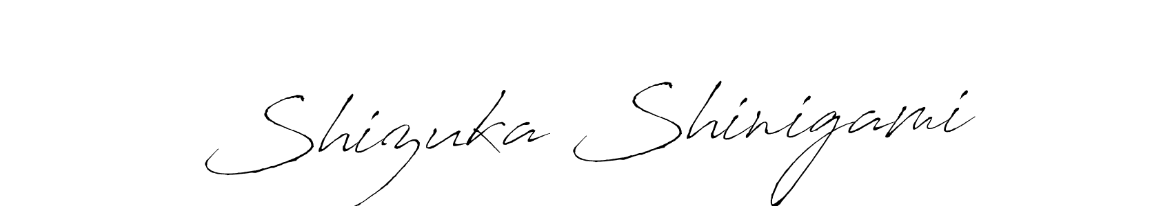 How to make Shizuka Shinigami signature? Antro_Vectra is a professional autograph style. Create handwritten signature for Shizuka Shinigami name. Shizuka Shinigami signature style 6 images and pictures png