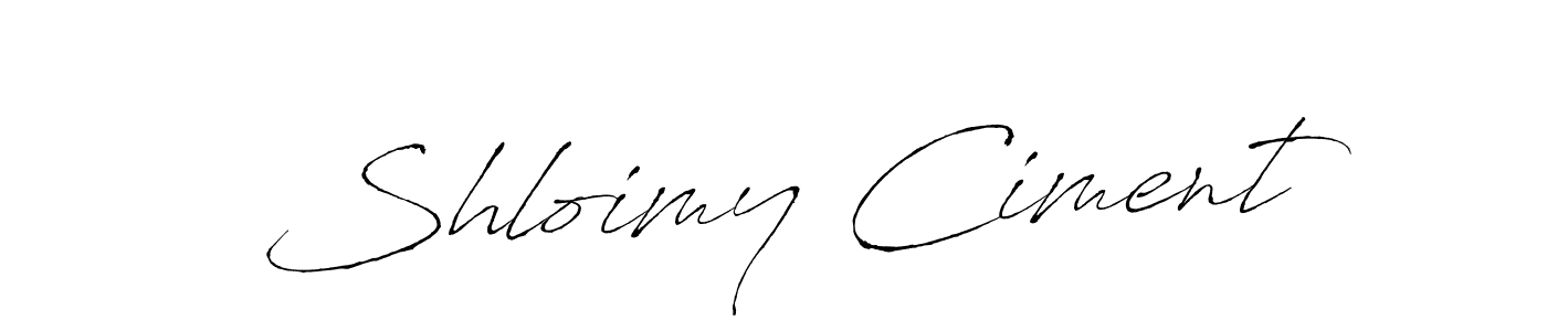 How to make Shloimy Ciment name signature. Use Antro_Vectra style for creating short signs online. This is the latest handwritten sign. Shloimy Ciment signature style 6 images and pictures png