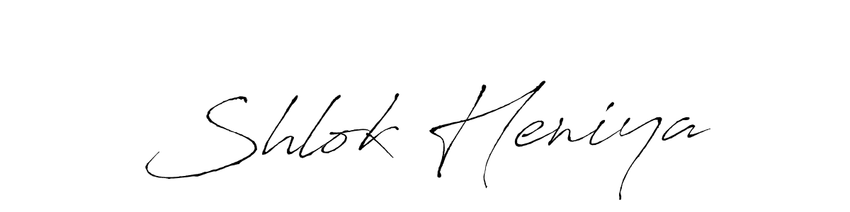 Similarly Antro_Vectra is the best handwritten signature design. Signature creator online .You can use it as an online autograph creator for name Shlok Heniya. Shlok Heniya signature style 6 images and pictures png