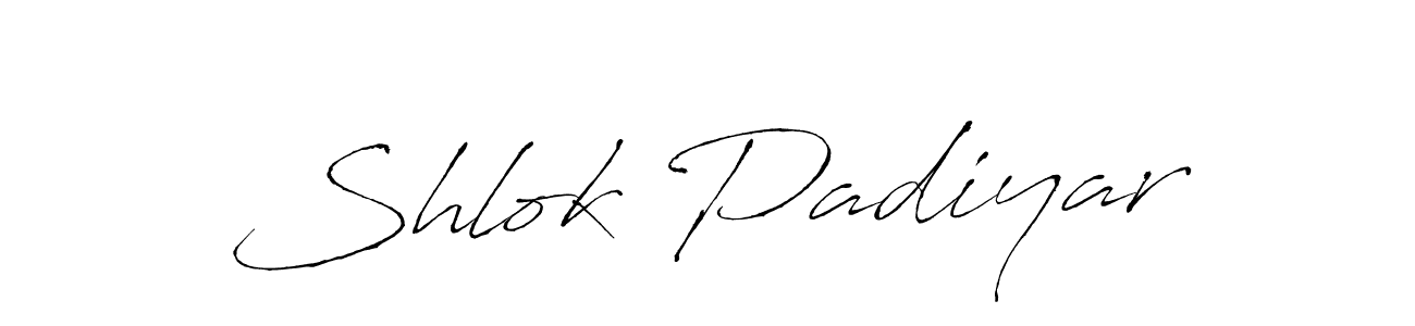 Use a signature maker to create a handwritten signature online. With this signature software, you can design (Antro_Vectra) your own signature for name Shlok Padiyar. Shlok Padiyar signature style 6 images and pictures png