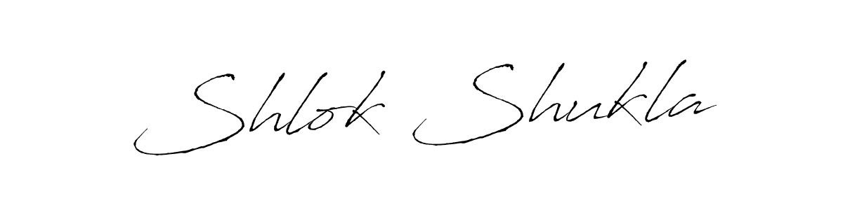Create a beautiful signature design for name Shlok Shukla. With this signature (Antro_Vectra) fonts, you can make a handwritten signature for free. Shlok Shukla signature style 6 images and pictures png