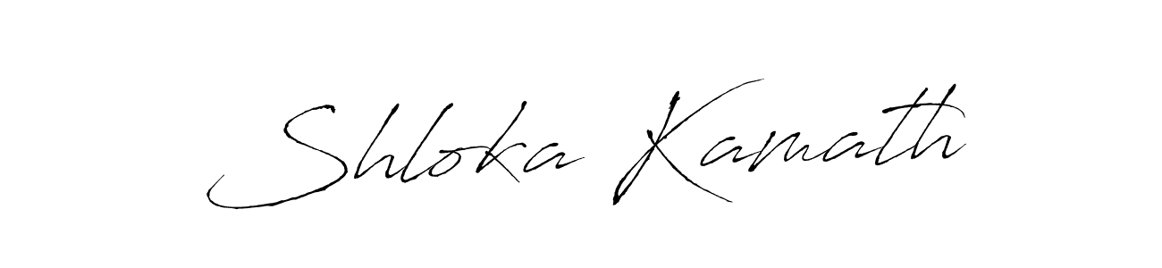 The best way (Antro_Vectra) to make a short signature is to pick only two or three words in your name. The name Shloka Kamath include a total of six letters. For converting this name. Shloka Kamath signature style 6 images and pictures png