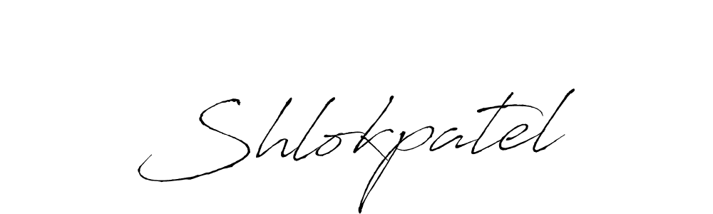 How to make Shlokpatel name signature. Use Antro_Vectra style for creating short signs online. This is the latest handwritten sign. Shlokpatel signature style 6 images and pictures png