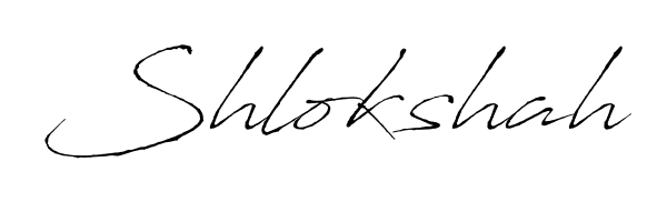 Create a personalized artistic stamp with Shlokshah in Antro_Vectra font. Perfect for visual artists, designers, and influencers. Shlokshah signature style 6 images and pictures png