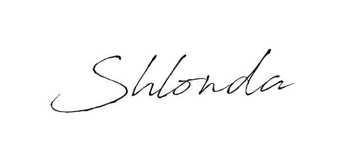 Make a beautiful signature design for name Shlonda. With this signature (Antro_Vectra) style, you can create a handwritten signature for free. Shlonda signature style 6 images and pictures png