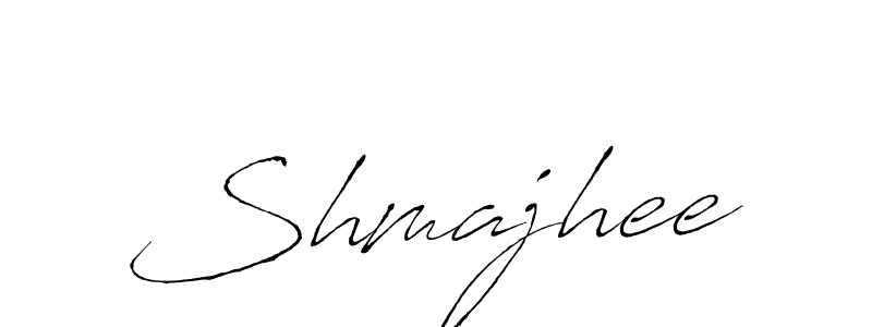 How to make Shmajhee name signature. Use Antro_Vectra style for creating short signs online. This is the latest handwritten sign. Shmajhee signature style 6 images and pictures png