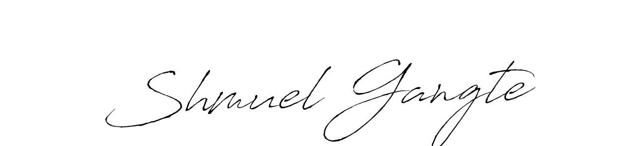 Once you've used our free online signature maker to create your best signature Antro_Vectra style, it's time to enjoy all of the benefits that Shmuel Gangte name signing documents. Shmuel Gangte signature style 6 images and pictures png
