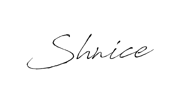 Also You can easily find your signature by using the search form. We will create Shnice name handwritten signature images for you free of cost using Antro_Vectra sign style. Shnice signature style 6 images and pictures png