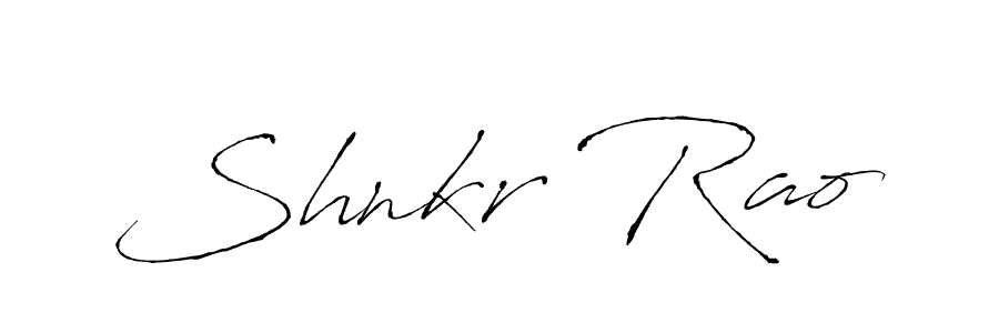 Make a beautiful signature design for name Shnkr Rao. With this signature (Antro_Vectra) style, you can create a handwritten signature for free. Shnkr Rao signature style 6 images and pictures png