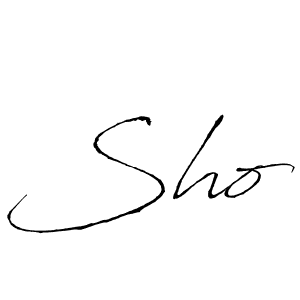 Create a beautiful signature design for name Sho. With this signature (Antro_Vectra) fonts, you can make a handwritten signature for free. Sho signature style 6 images and pictures png