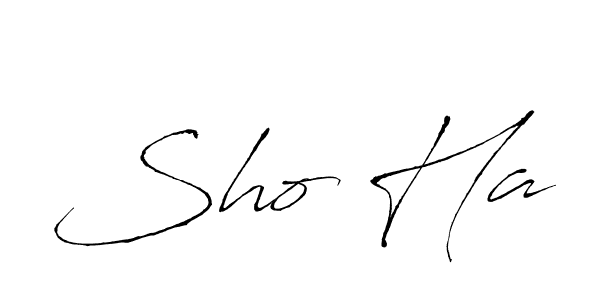 Sho Ha stylish signature style. Best Handwritten Sign (Antro_Vectra) for my name. Handwritten Signature Collection Ideas for my name Sho Ha. Sho Ha signature style 6 images and pictures png