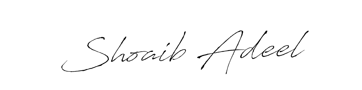 You should practise on your own different ways (Antro_Vectra) to write your name (Shoaib Adeel) in signature. don't let someone else do it for you. Shoaib Adeel signature style 6 images and pictures png