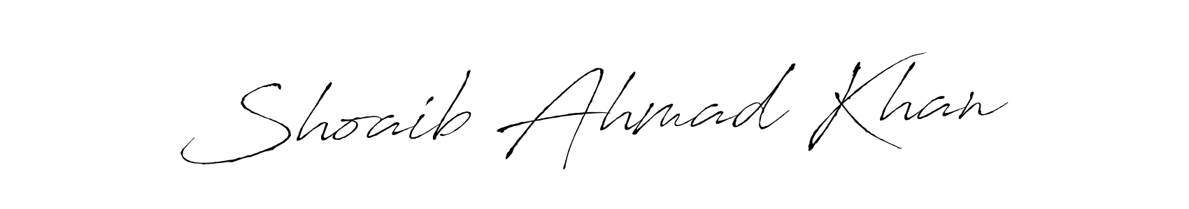 Use a signature maker to create a handwritten signature online. With this signature software, you can design (Antro_Vectra) your own signature for name Shoaib Ahmad Khan. Shoaib Ahmad Khan signature style 6 images and pictures png