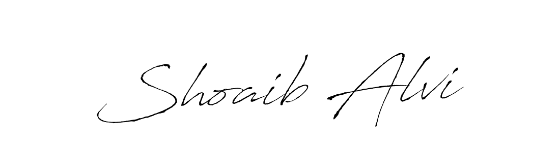 Shoaib Alvi stylish signature style. Best Handwritten Sign (Antro_Vectra) for my name. Handwritten Signature Collection Ideas for my name Shoaib Alvi. Shoaib Alvi signature style 6 images and pictures png