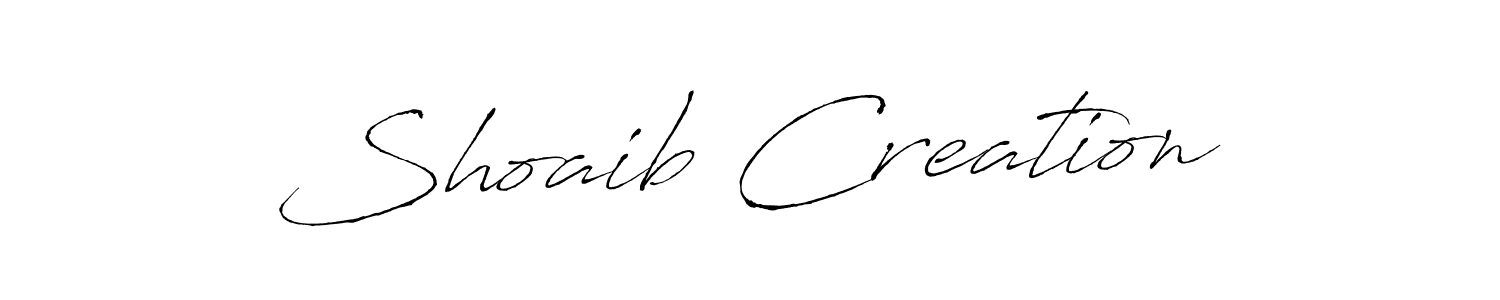Shoaib Creation stylish signature style. Best Handwritten Sign (Antro_Vectra) for my name. Handwritten Signature Collection Ideas for my name Shoaib Creation. Shoaib Creation signature style 6 images and pictures png