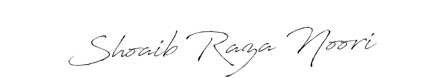 How to make Shoaib Raza Noori name signature. Use Antro_Vectra style for creating short signs online. This is the latest handwritten sign. Shoaib Raza Noori signature style 6 images and pictures png