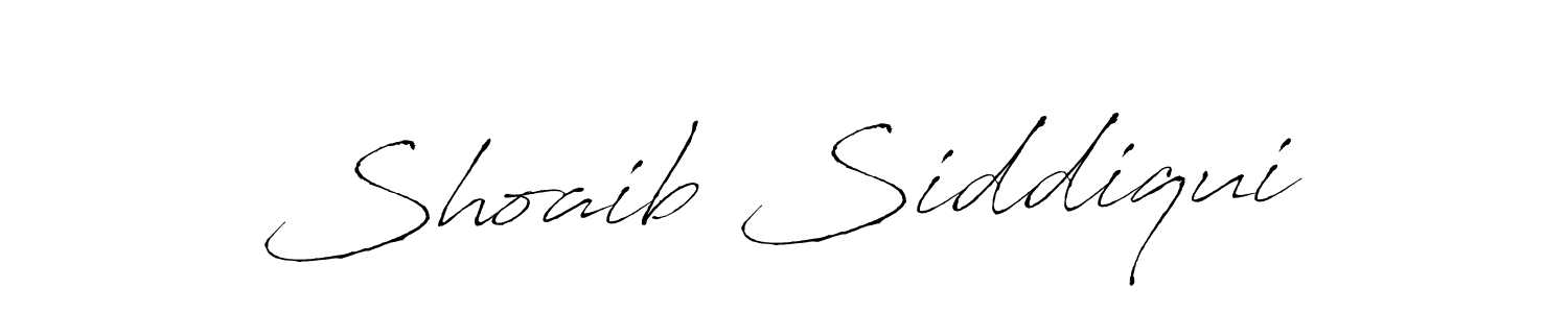 Design your own signature with our free online signature maker. With this signature software, you can create a handwritten (Antro_Vectra) signature for name Shoaib Siddiqui. Shoaib Siddiqui signature style 6 images and pictures png