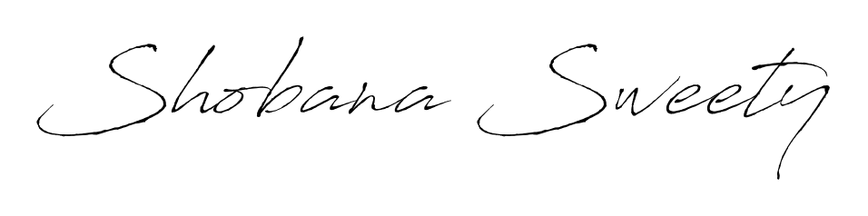 The Antro_Vectra handwriting style adds charm and authenticity to name Shobana Sweety. A wonderful choice for personal thank-you notes. Shobana Sweety signature style 6 images and pictures png