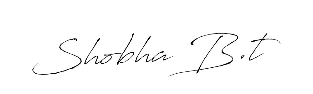 Make a beautiful signature design for name Shobha B.t. With this signature (Antro_Vectra) style, you can create a handwritten signature for free. Shobha B.t signature style 6 images and pictures png