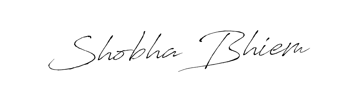 How to make Shobha Bhiem name signature. Use Antro_Vectra style for creating short signs online. This is the latest handwritten sign. Shobha Bhiem signature style 6 images and pictures png