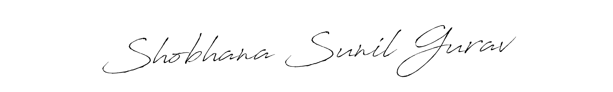 Create a beautiful signature design for name Shobhana Sunil Gurav. With this signature (Antro_Vectra) fonts, you can make a handwritten signature for free. Shobhana Sunil Gurav signature style 6 images and pictures png