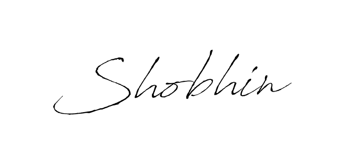 Make a beautiful signature design for name Shobhin. With this signature (Antro_Vectra) style, you can create a handwritten signature for free. Shobhin signature style 6 images and pictures png