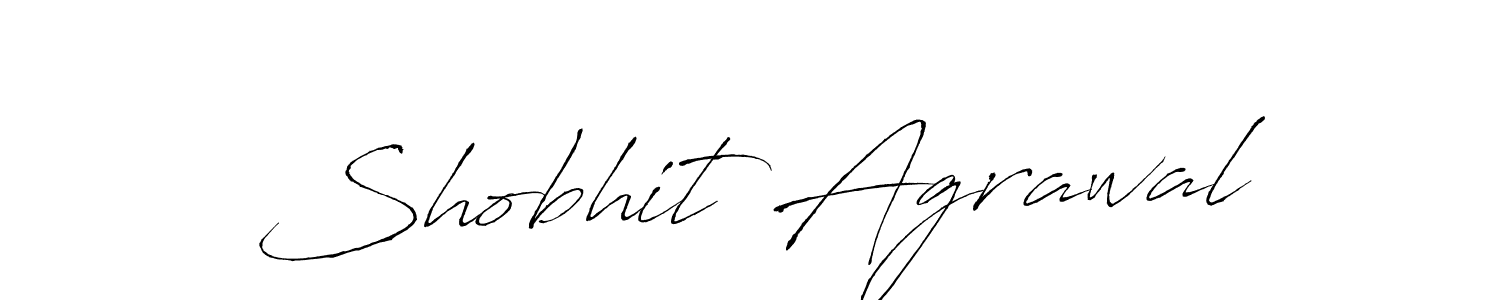 Make a beautiful signature design for name Shobhit Agrawal. With this signature (Antro_Vectra) style, you can create a handwritten signature for free. Shobhit Agrawal signature style 6 images and pictures png