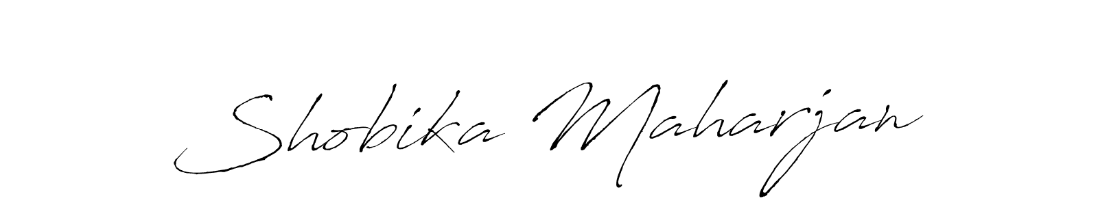 The best way (Antro_Vectra) to make a short signature is to pick only two or three words in your name. The name Shobika Maharjan include a total of six letters. For converting this name. Shobika Maharjan signature style 6 images and pictures png