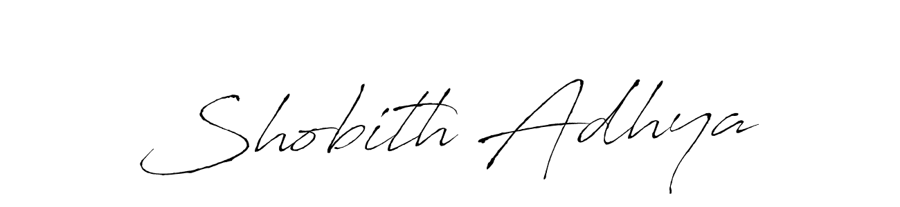 Antro_Vectra is a professional signature style that is perfect for those who want to add a touch of class to their signature. It is also a great choice for those who want to make their signature more unique. Get Shobith Adhya name to fancy signature for free. Shobith Adhya signature style 6 images and pictures png