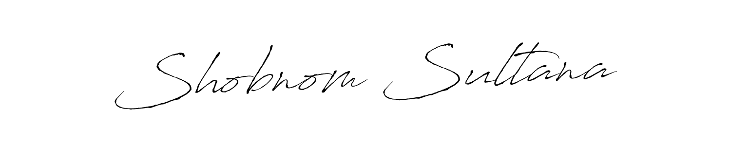 Shobnom Sultana stylish signature style. Best Handwritten Sign (Antro_Vectra) for my name. Handwritten Signature Collection Ideas for my name Shobnom Sultana. Shobnom Sultana signature style 6 images and pictures png