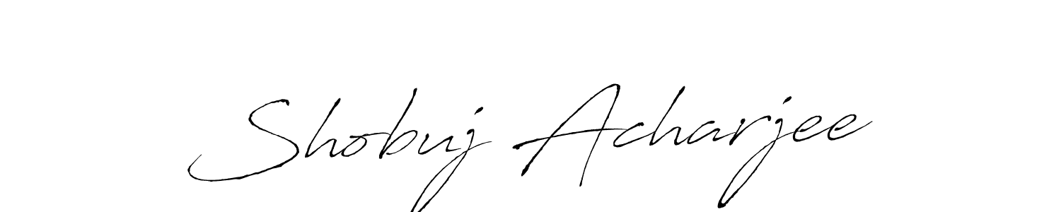 Shobuj Acharjee stylish signature style. Best Handwritten Sign (Antro_Vectra) for my name. Handwritten Signature Collection Ideas for my name Shobuj Acharjee. Shobuj Acharjee signature style 6 images and pictures png