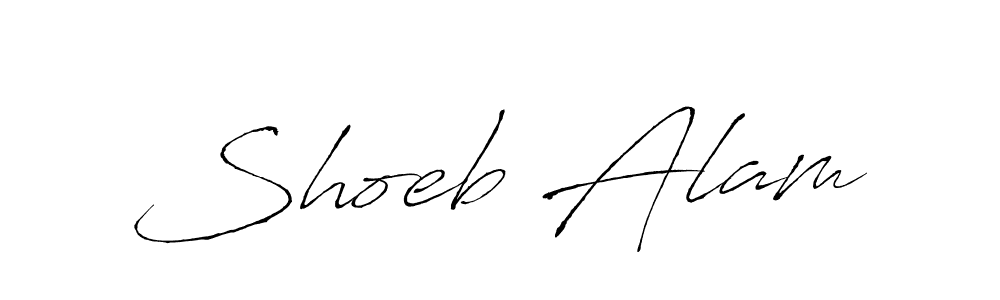 Shoeb Alam stylish signature style. Best Handwritten Sign (Antro_Vectra) for my name. Handwritten Signature Collection Ideas for my name Shoeb Alam. Shoeb Alam signature style 6 images and pictures png