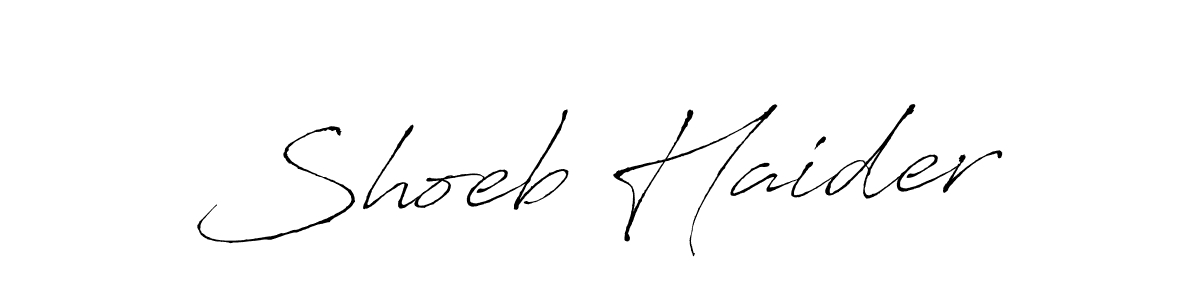 You should practise on your own different ways (Antro_Vectra) to write your name (Shoeb Haider) in signature. don't let someone else do it for you. Shoeb Haider signature style 6 images and pictures png