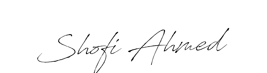 Create a beautiful signature design for name Shofi Ahmed. With this signature (Antro_Vectra) fonts, you can make a handwritten signature for free. Shofi Ahmed signature style 6 images and pictures png