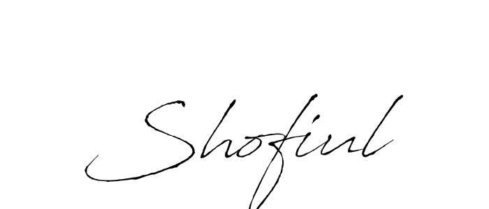 Also we have Shofiul name is the best signature style. Create professional handwritten signature collection using Antro_Vectra autograph style. Shofiul signature style 6 images and pictures png