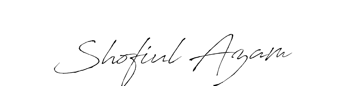 Design your own signature with our free online signature maker. With this signature software, you can create a handwritten (Antro_Vectra) signature for name Shofiul Azam. Shofiul Azam signature style 6 images and pictures png