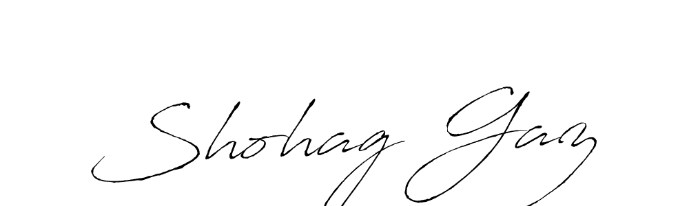 Make a beautiful signature design for name Shohag Gaz. With this signature (Antro_Vectra) style, you can create a handwritten signature for free. Shohag Gaz signature style 6 images and pictures png