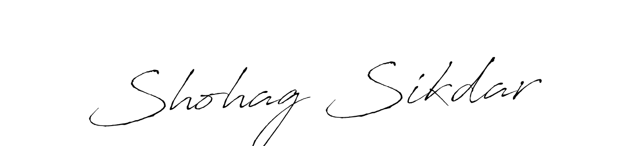 Shohag Sikdar stylish signature style. Best Handwritten Sign (Antro_Vectra) for my name. Handwritten Signature Collection Ideas for my name Shohag Sikdar. Shohag Sikdar signature style 6 images and pictures png